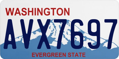 WA license plate AVX7697