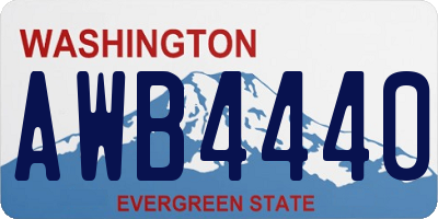 WA license plate AWB4440