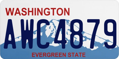 WA license plate AWC4879