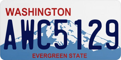 WA license plate AWC5129