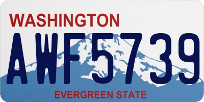WA license plate AWF5739
