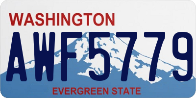 WA license plate AWF5779