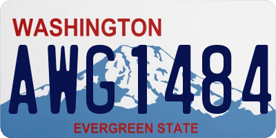 WA license plate AWG1484