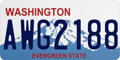 WA license plate AWG2188