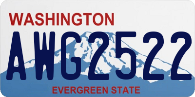 WA license plate AWG2522