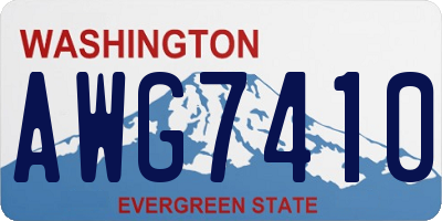 WA license plate AWG7410