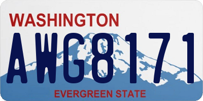 WA license plate AWG8171