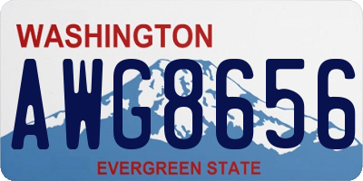WA license plate AWG8656