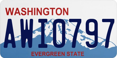 WA license plate AWI0797