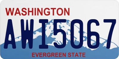 WA license plate AWI5067