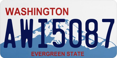 WA license plate AWI5087
