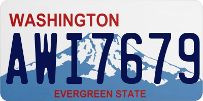 WA license plate AWI7679