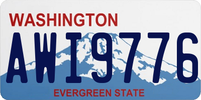 WA license plate AWI9776