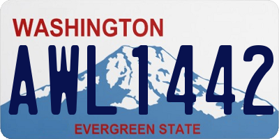 WA license plate AWL1442
