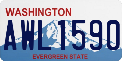 WA license plate AWL1590
