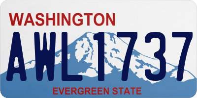 WA license plate AWL1737