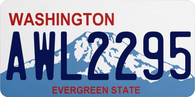 WA license plate AWL2295
