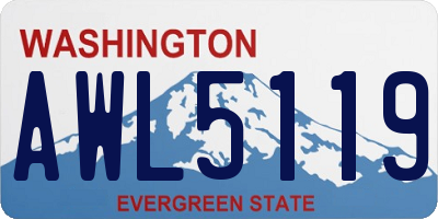 WA license plate AWL5119