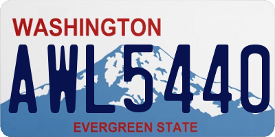 WA license plate AWL5440