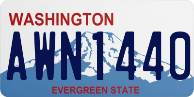 WA license plate AWN1440