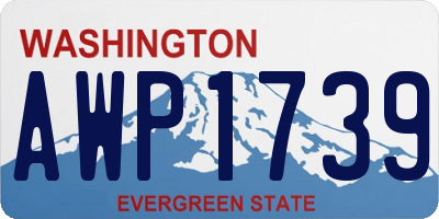 WA license plate AWP1739