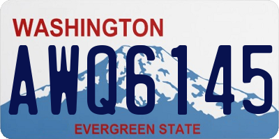WA license plate AWQ6145