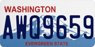 WA license plate AWQ9659