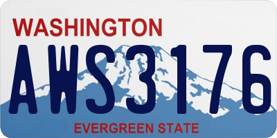 WA license plate AWS3176