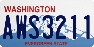 WA license plate AWS3211