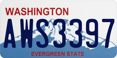 WA license plate AWS3397