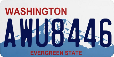 WA license plate AWU8446