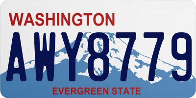 WA license plate AWY8779
