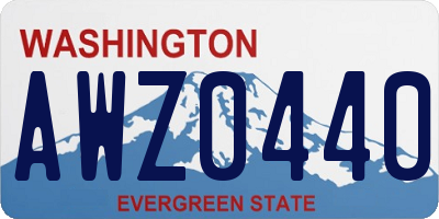 WA license plate AWZ0440