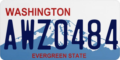 WA license plate AWZ0484