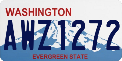 WA license plate AWZ1272