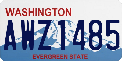 WA license plate AWZ1485