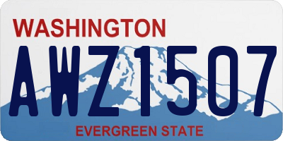 WA license plate AWZ1507