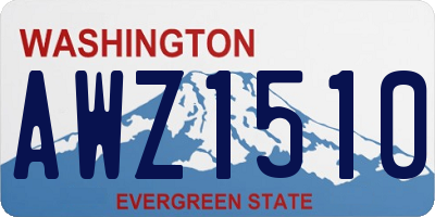WA license plate AWZ1510