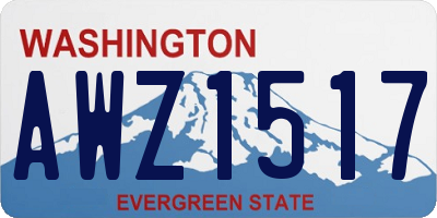 WA license plate AWZ1517