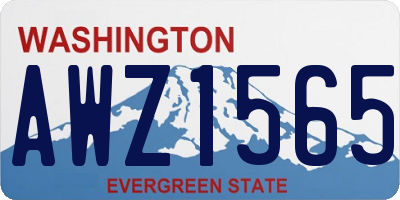 WA license plate AWZ1565