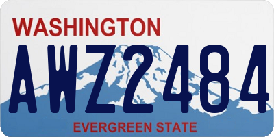 WA license plate AWZ2484