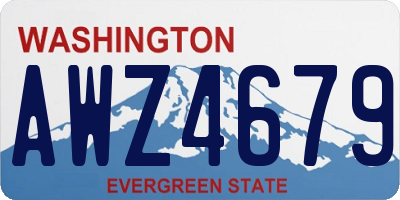 WA license plate AWZ4679