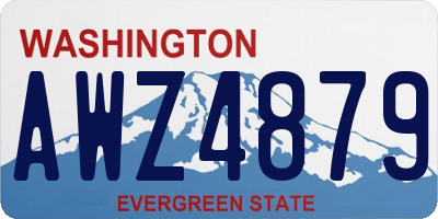 WA license plate AWZ4879
