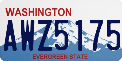 WA license plate AWZ5175
