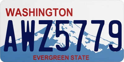 WA license plate AWZ5779