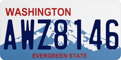 WA license plate AWZ8146