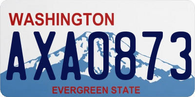 WA license plate AXA0873
