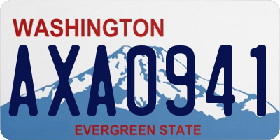 WA license plate AXA0941