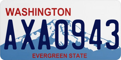 WA license plate AXA0943