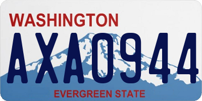 WA license plate AXA0944